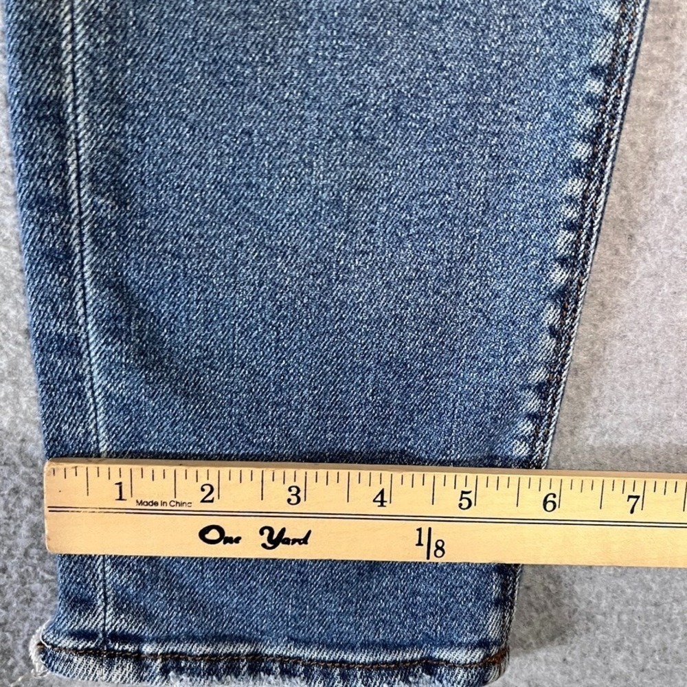 American Eagle Jeans Womens‎ 2 Blue Mom Chewed Hem Mid Rise Stretch Denim - Picture 7 of 14